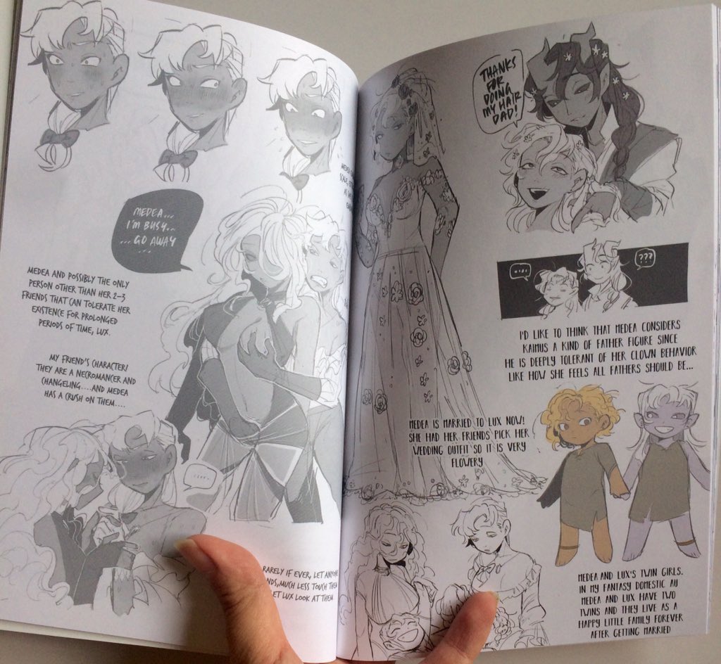YAYYY my dnd book came in!! 70 pages!! I'll have them at AX!! 