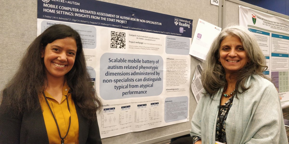 Had a great time at #INSAR2019 with Gauri Divan @SangathGoa at the poster session. It's a shame that the session conflicted with the most awaited keynote address by Vikram Patel on Global Disparities in #Autism Care