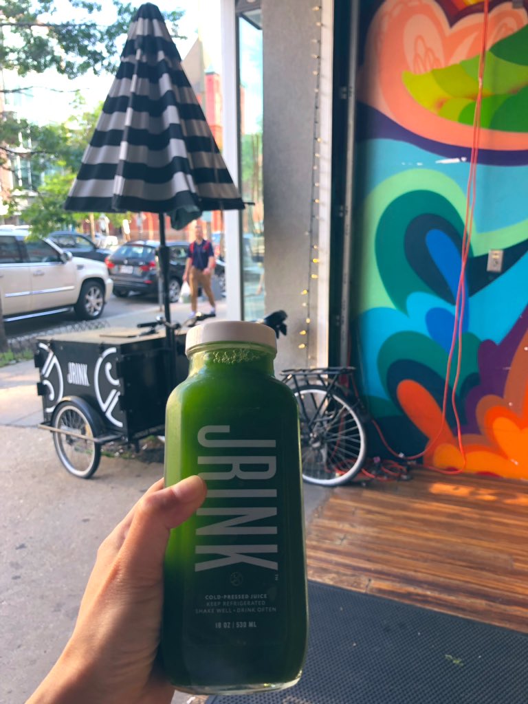 velocipede6's tweet photo. Thanks for the free customer appreciation/“National Jrinking Day” #Jrink @JRINKjuicery! Just what I needed after a not so healthy lunch! 😝Fuel Me Up 2 https://t.co/NGdMeQUQbG