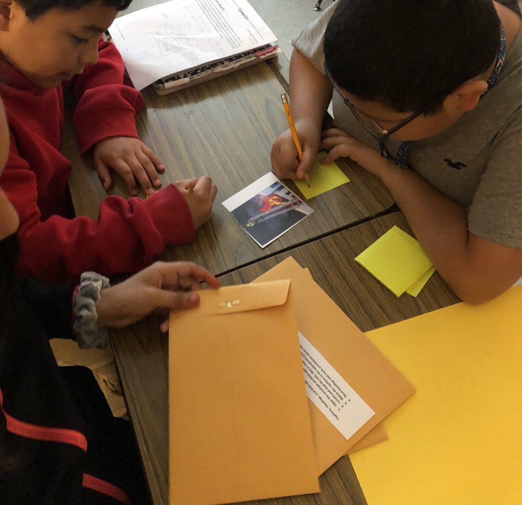 JamieMcBee's tweet photo. These kiddos amaze me everyday๐ Using our Text Feature Inferencing Riddles to prep for STAAR today. The kiddos loved this activity. Thanks @Lenicia4 and @MarissaLitCoach for this awesome strategy. #WinstonScholars #WinstonReads @EISDofSA #EISDLiteracy https://t.co/8RfbAWgsNY