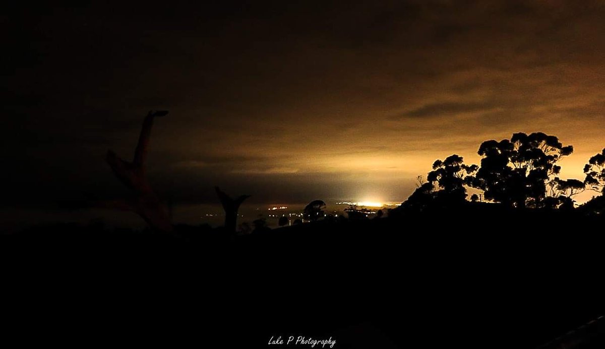 Launceston city lights glow into the cloudy night sky.
#CityLights #clouds #GLOW #NightPhotography #tamarvalley #Tasmania