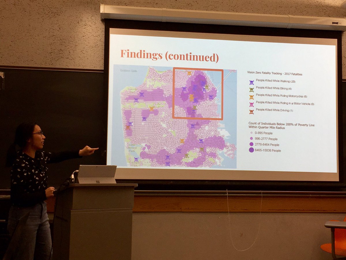 UCBSafeTREC's tweet image. Nhi Tran presents: 
Recommendations to Improve #TrafficSafety Among Low-Income Communities in C265 #pedestriansafety #injurycontrol