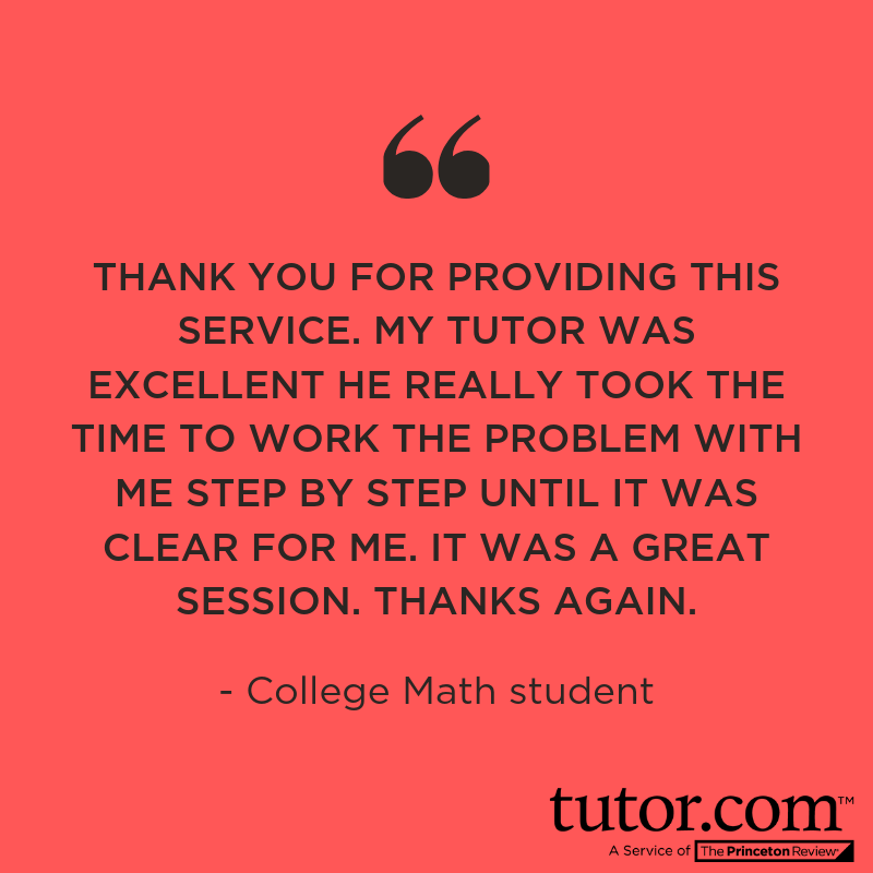 tutordotcom's tweet image. #onlinetutoring #homeowrkhelp #collegemath