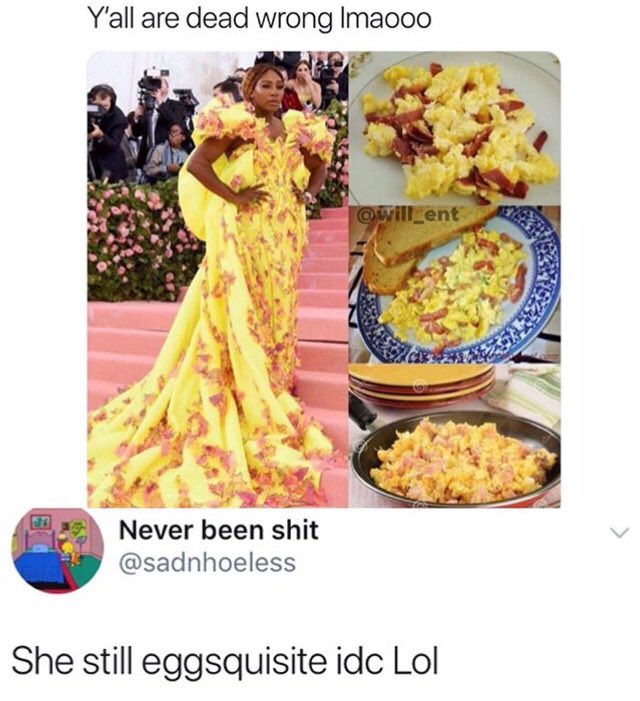 😂 #MetGala2019 #bacon