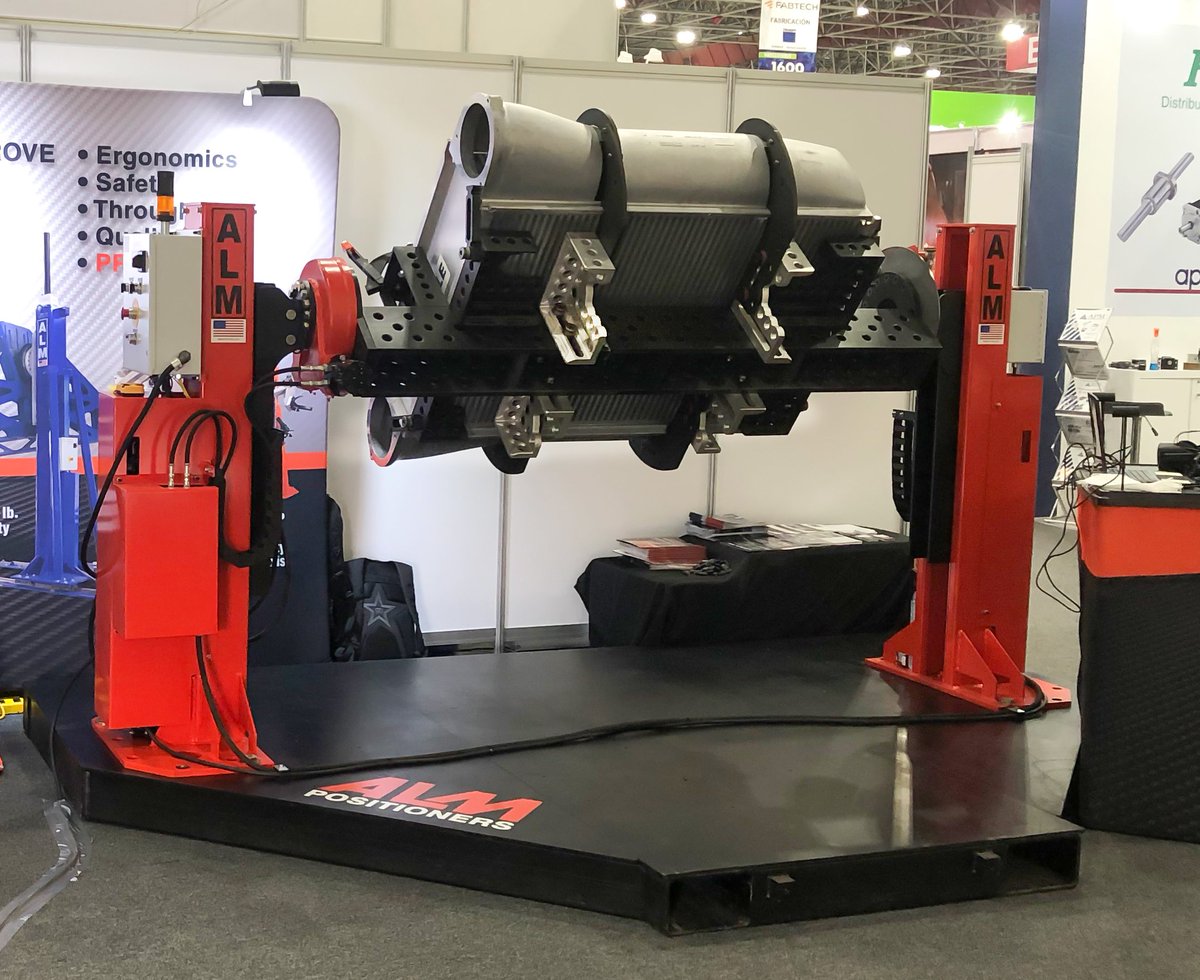 Day 1 of <a href="/fabtechmexico/">FABTECH Mexico</a> is underway! Come see Todd at booth 1848 to learn how a Bluco modular tooling set paired with an ALM Powered Positioner can take your fixturing and positioning solutions to new heights.
#Welding #Safety #Ergonomics #Solutions #FabtechMexico #ALMPositioners