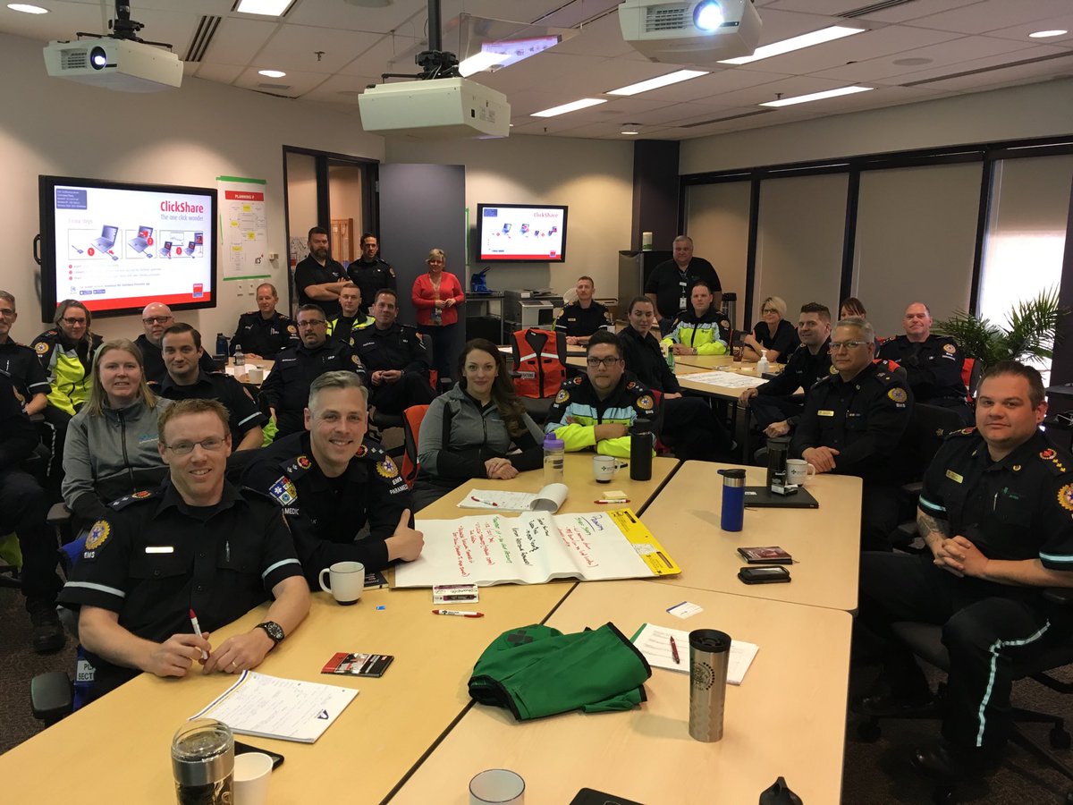 A great morning of table top exercises with #yourems leadership team! Thanks to Emergency &amp; Disaster Management, Emergency Management, and EMS Operations. ⁦@g_mcalisterEMS⁩