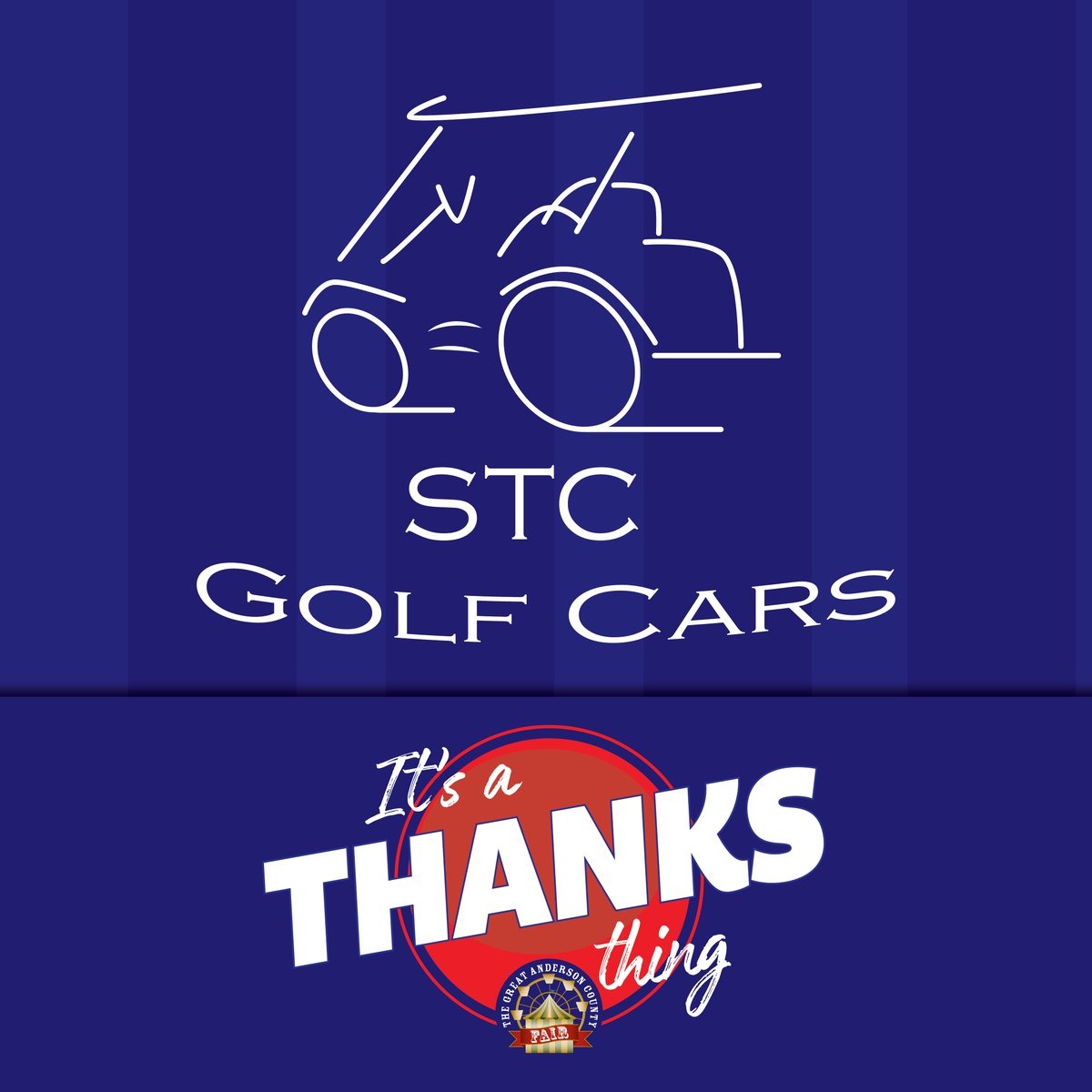 AndersonFair's tweet image. A big shout out to STC Golf Carts, one of our 2019 sponsors! We couldn't do it without you. #sponsors #shoutout #thanks