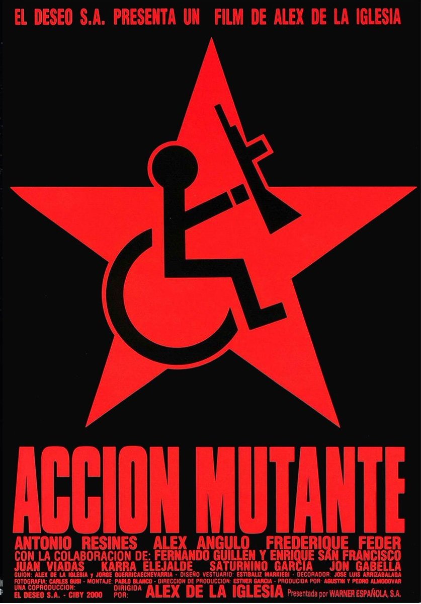 sci_film's tweet photo. 🎉 #SORTEO: ¡EL CARTEL DE ACCION MUTANTE FIRMADO POR ALEX DE LA IGELSIA! 🎉

Jueves despues del pase de 🎞 Accion Mutante 9/5 - 22h, entre los asistentes, sortearemos el cartel de la peli firmado por @alexdelaIglesia  

#accionmutante @palacioprensa @Heroes_ComicCon  @super8es https://t.co/oAGDxbuU6p