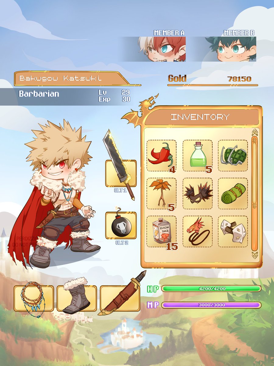 perdizzion's tweet image. [GIVEAWAY✨]

as a thank you for all of your support, i'm giving away 2 of my bnha fantasy tote bags to 2 winners!
- RT this tweet to enter!
- must be following me
- ends on may 12th

the tote bags are also available here: perdizzion.bigcartel.com! good luck! 🙏