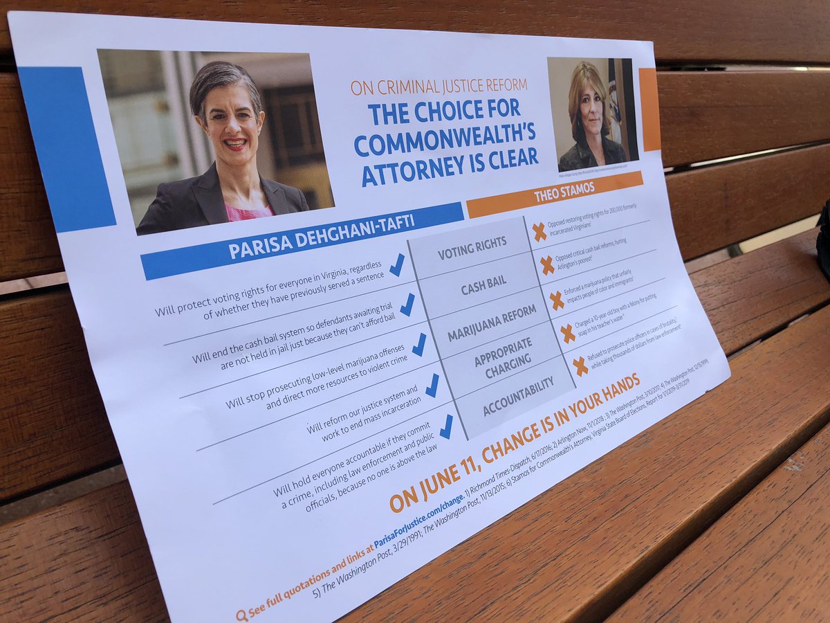 VictoriaSanchez's tweet photo. The two employee organizations for @ArlingtonVaPD are speaking out against commonwealth attorney candidate @parisa4justice after a mailer was sent to residents last week. https://t.co/YUpWf0WfJT
