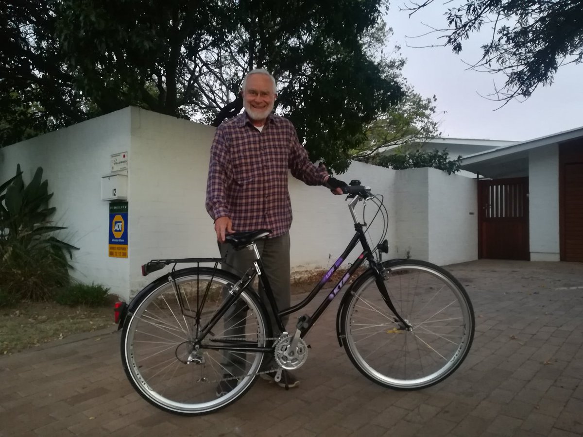 I am the proud new owner of a refurbished Austrian bicycle by @dawidbothastell . Healthy #phdlife #phdjourney  #cycleStellenbosch #betteronbike