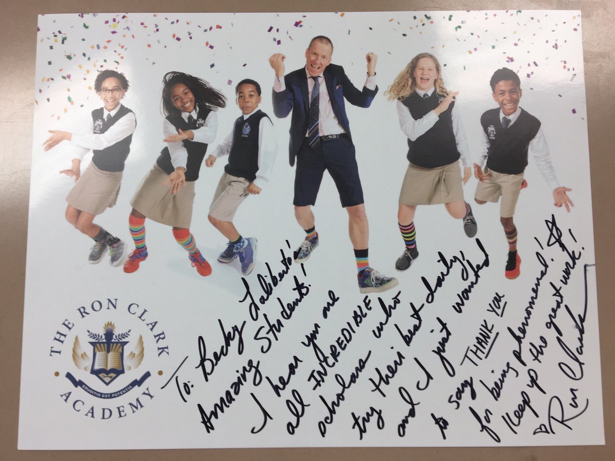 Reached out to Ron Clark to see if he would wish our Parker Middle School students good luck on MCAS! Thank you <a href="/ronclarkacademy/">Ron Clark Academy</a> ! This kind message means a lot! 😊 <a href="/parker_middle/">Parker Middle School</a> <a href="/Taunton_Schools/">Taunton Public Schools</a> <a href="/MikeByron7/">Mike Byron</a>