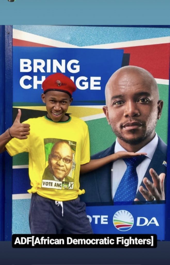 Let’s get voting <a href="/Our_DA/">Democratic Alliance</a> <a href="/ANC42406542/">African National Congress</a> <a href="/EFFSouthAfrica/">Economic Freedom Fighters</a> <a href="/Royal_Lebo/">Youtube: Royal Lebo🎬</a>