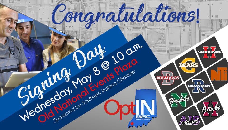 Excited to recognize and celebrate those EVSC Seniors that have chosen to enter the military and the workforce!!  #OptINSigningday <a href="/EVSC1/">EVSC</a> <a href="/bj_watts/">Bj Watts</a>