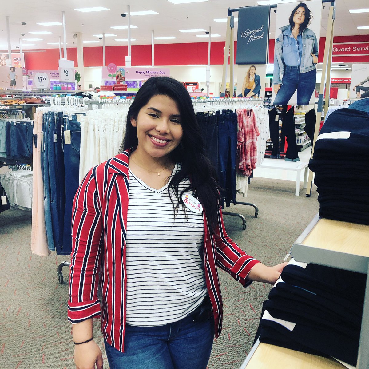 Shellcole88's tweet image. Need help finding that perfect outfit for Mother’s Day brunch? Come see Jasmine in our apparel department! #T0906 🎯