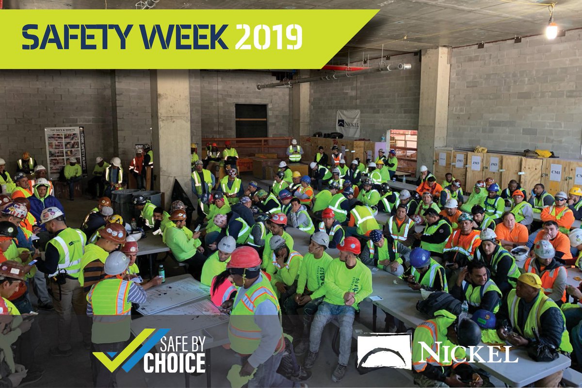#SafetyWeek2019 is here! And we have a lot planned for our job sites—highlighting this year’s theme #SafeByChoice. #NickelSafe #Construction