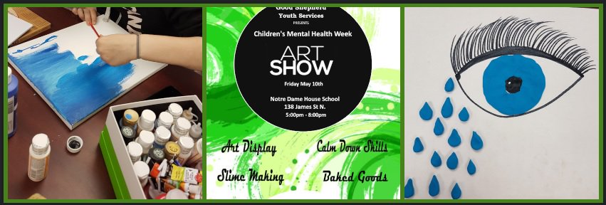 GS_NDHouse's tweet photo. Today @GoodShepherdHam @GS_NDHouse youth are creating visual representations of crisis. Join us this Friday during #ARTCRAWL where we will be presenting an art show featuring art created by youth during #MentalHealthWeek2019 #GetLoud  #kidscantwait https://t.co/baPoErNcF1