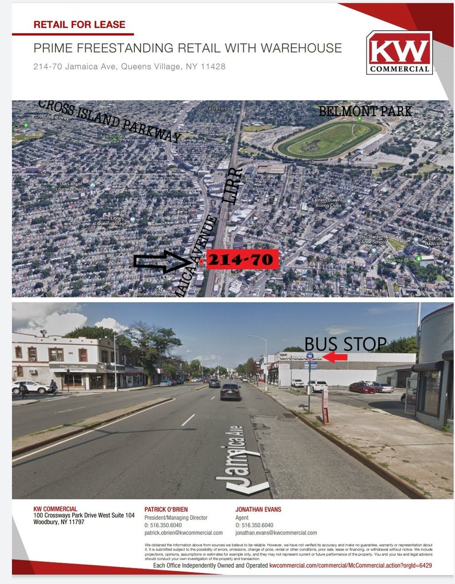 KWCommercialNY's tweet photo. PRIME RETAIL SPACE FOR LEASE. Great Location, High-Density Market, Excellent Street Visibility, Strong Consumer Demographics.140' Frontage on Jamaica Avenue, Set up as a showroomwith an extremely large functioning warehouse. 
Please email Patrick.OBrien@KWCommercial.com https://t.co/iVajH16XHa
