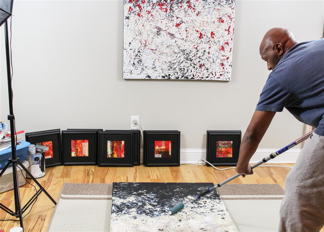 In this week's new art delivery, artist Gary J. Noland Jr. is inspired by the patinas and paint layers of old floors, worn down by years of use. See all new arrivals here: ugallery.com/new-arrivals
