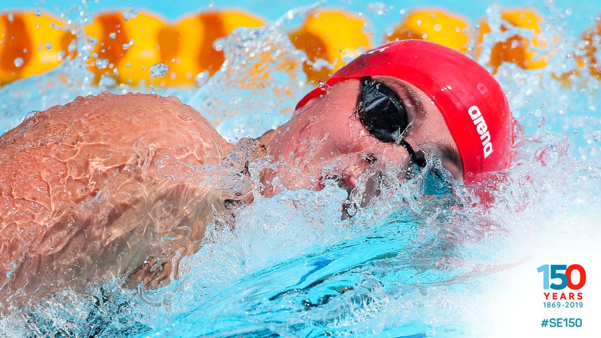 #DailySwimmingFact: The deeper a pool is, the fewer waves hit the bottom and bounce back up to the surface. The lack of these waves provides less resistance for swimmers, which can help them gain a faster time. ⏱🏊‍♂️ #WednesdayWisdom #SE150