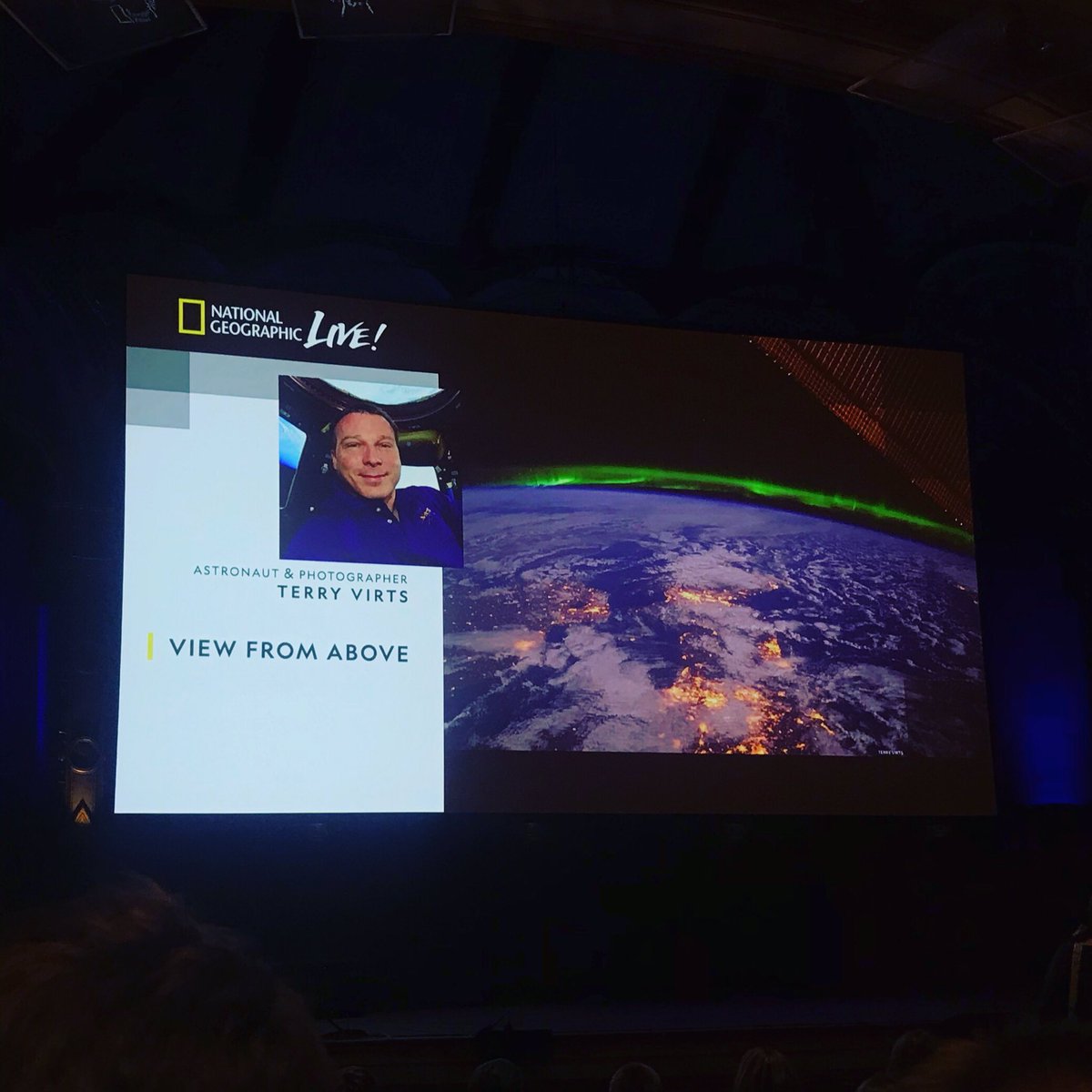 Looking forward to learning from Terry Virts, NASA Astronaut & National Geographic Explorer, this afternoon 🔭 🌎👨🏻‍🚀 #nationalgeographicexplorer #fieldtrip #space #scienceteacher #NASA