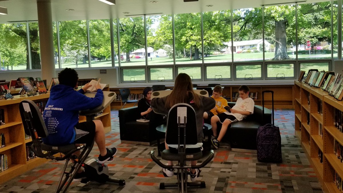 UnamiLibrary's tweet image. Extremely excited to add two #readandride bikes to our library!  Students loved them- all positive (&amp;amp; some funny) reviews.  Can't wait to get more kids using them! Thanks @chad_watters for supporting Read, Write &amp;amp; Ride! #cbinnovate #exercisebrain&amp;amp;body