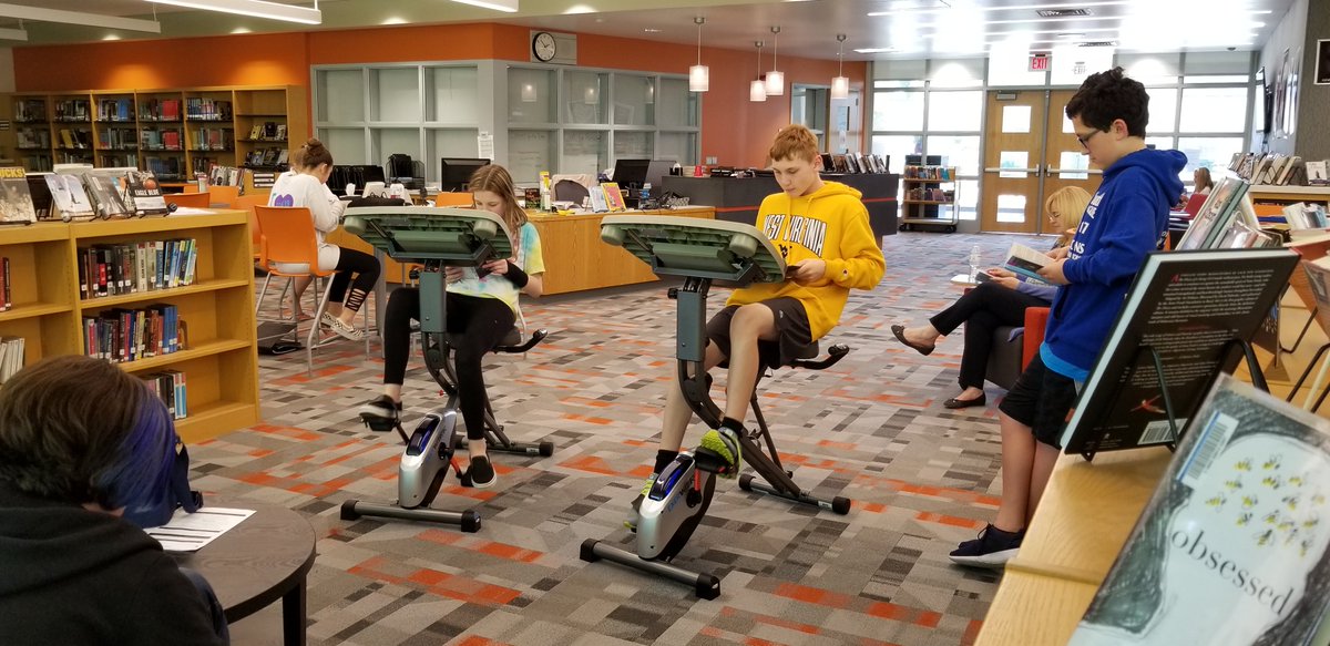 UnamiLibrary's tweet image. Extremely excited to add two #readandride bikes to our library!  Students loved them- all positive (&amp;amp; some funny) reviews.  Can't wait to get more kids using them! Thanks @chad_watters for supporting Read, Write &amp;amp; Ride! #cbinnovate #exercisebrain&amp;amp;body