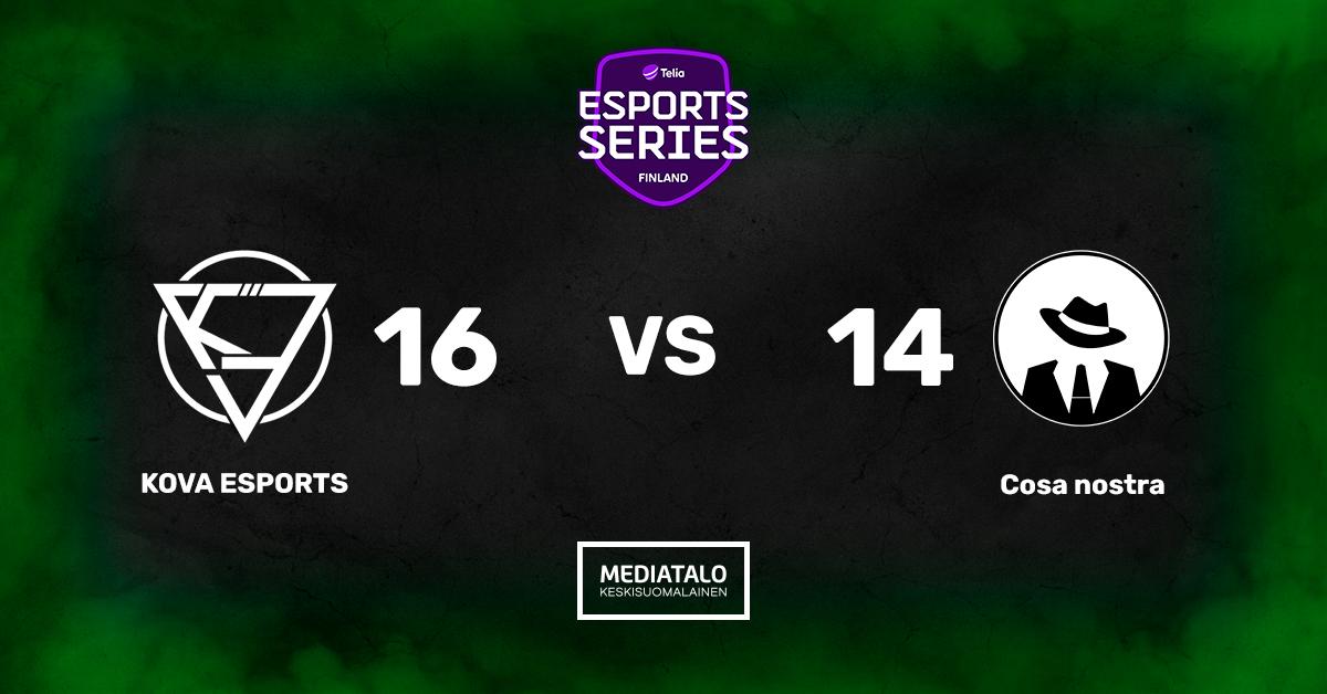 kovaesports's tweet photo. Cosa nostra kaatuu #kovaa törkeän comebackin jälkeen jälleen!

GGs! 💥

#kovana #esportsfi https://t.co/m9FMZa1L59