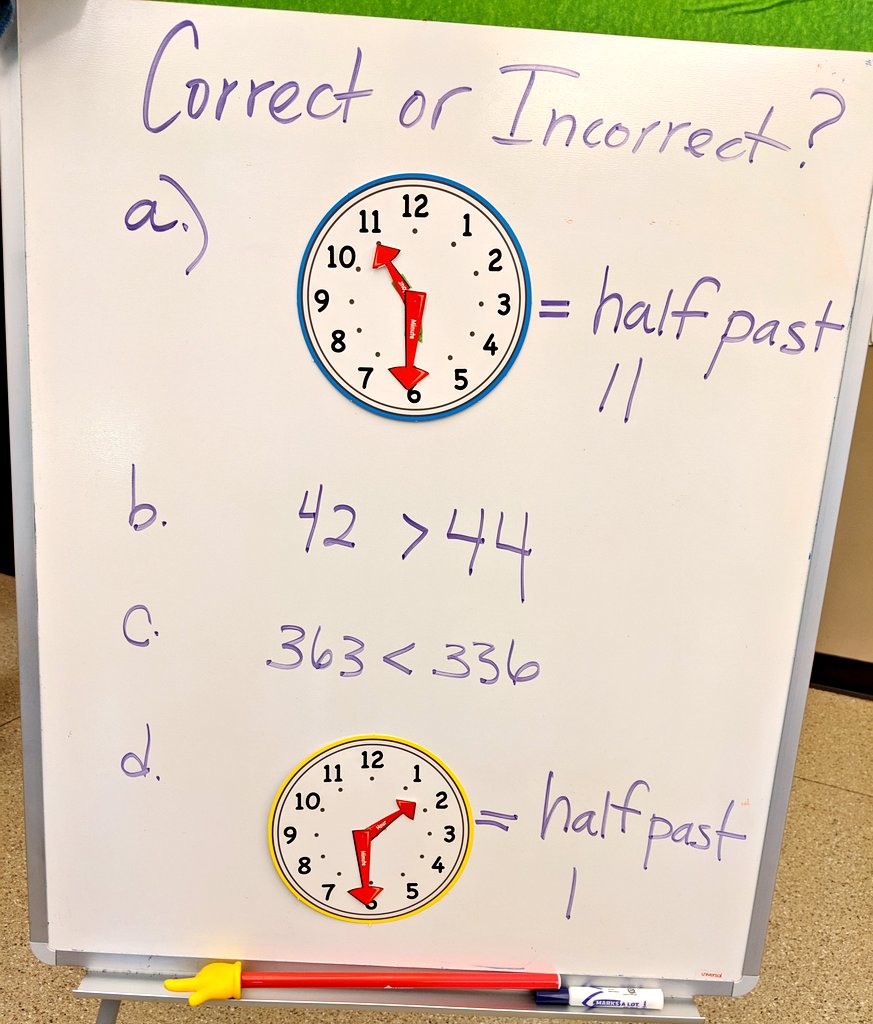 rodgersreaders's tweet image. Ss observed @BerkeleyEverett genius #mathvisual on #clocks yesterday vimeo.com/261948462 then today we thought about #halfpast (and #inequalities) during #lessonstarters inspired by @shirleyclarke_ #effectivequestioning #thinkingclassroom #mtbos