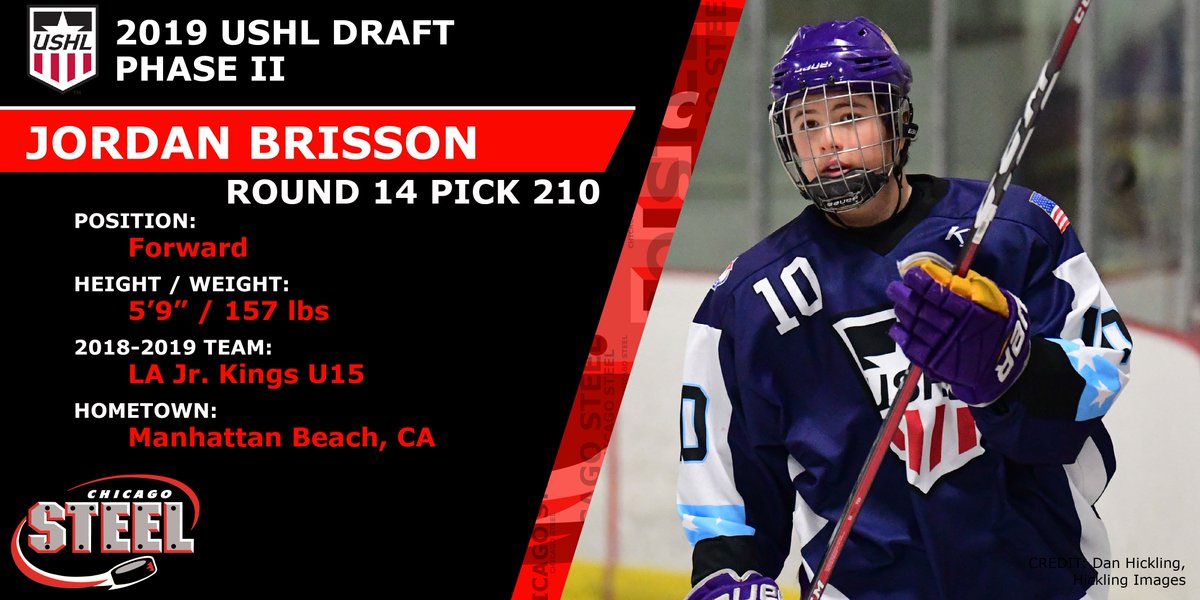 With the 210th pick in Round 14 of the 2019 Phase II Draft, #WeAreSteel select Jordan Brisson (<a href="/Jordanbrisson48/">Jordan Brisson</a>)!