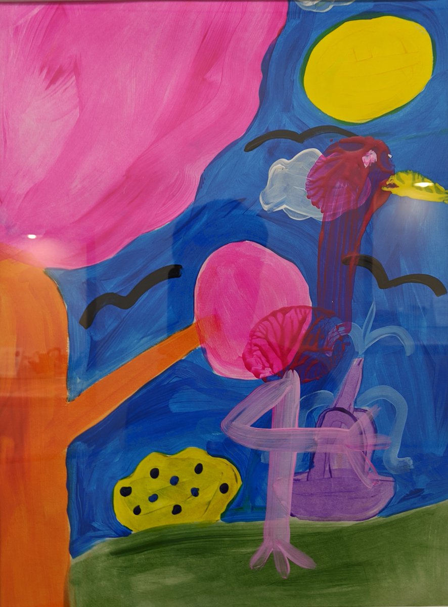 Joyful creations from <a href="/MainLineArtCtr/">Main Line Art Center</a>'s Accessible Art program brighten our library. Through June 7th.