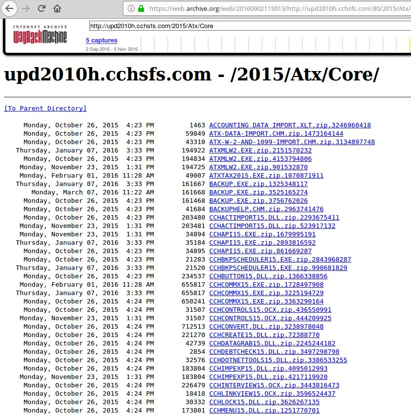 briankrebs's tweet photo. On May 3, KrebsOnSecurity notified CCH -- the tax unit of info services giant @Wolters_Kluwer -- that a server used by customers to get cloud tax software was writable by any anon FTP user! Odd php/txt files. Most of CCH's services have been offline since  https://t.co/Qqnb2nTV31 https://t.co/DP1wlQBXJC