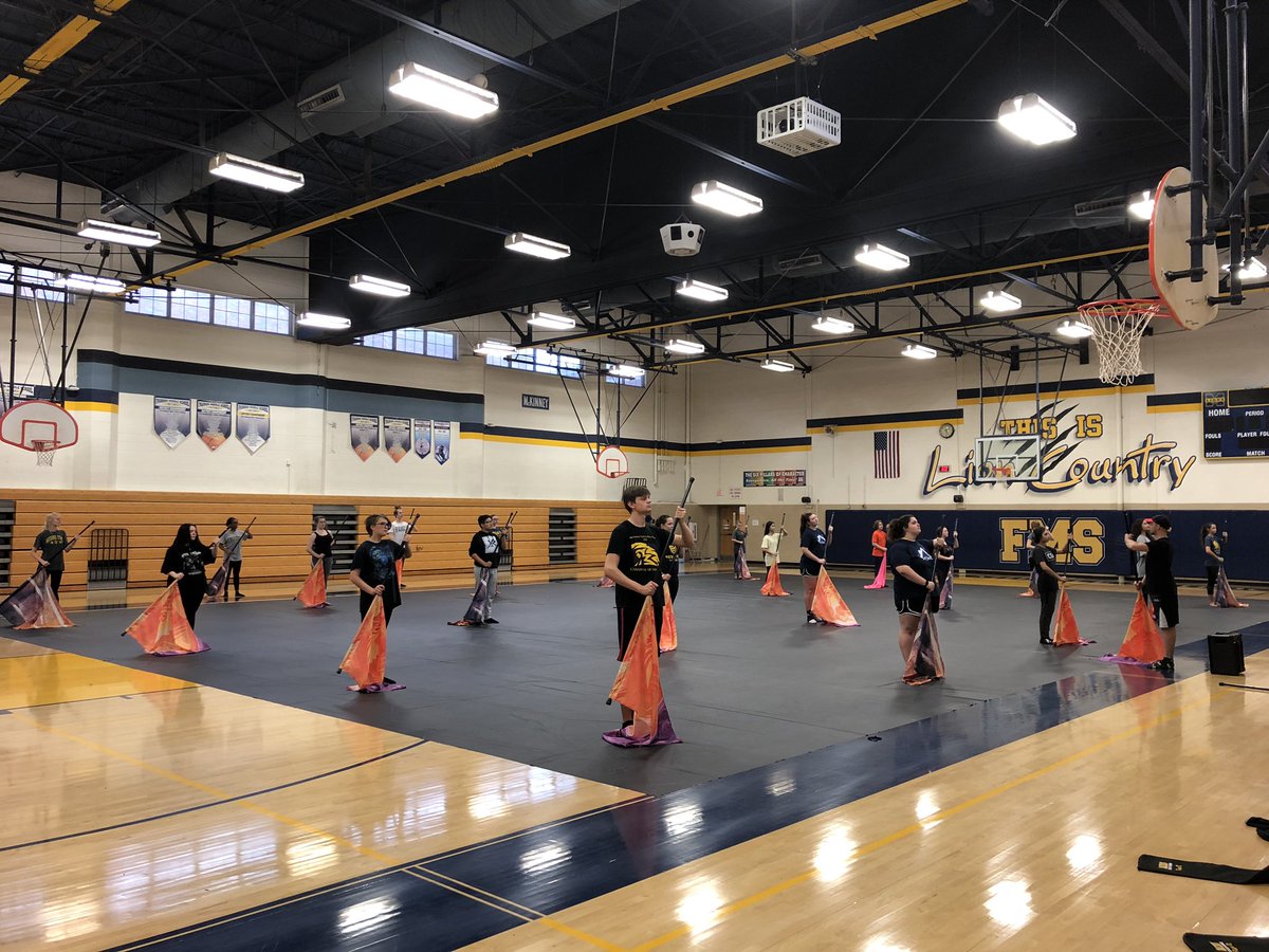 MHSRoyalPride's tweet photo. 2019-2020 colorguard is already hard at work!!! https://t.co/TBxMmam3SX