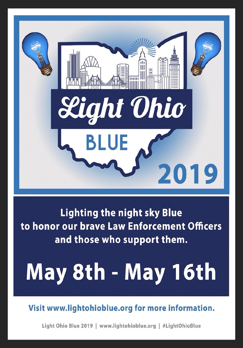 As we get ready to begin National Police Week lets <a href="/LightOhio/">Light Ohio Blue</a> Blue in honor of the men and women have made the ultimate sacrifice and protect our community daily #Pataskala #Pataskalapd #LightOhioBlue