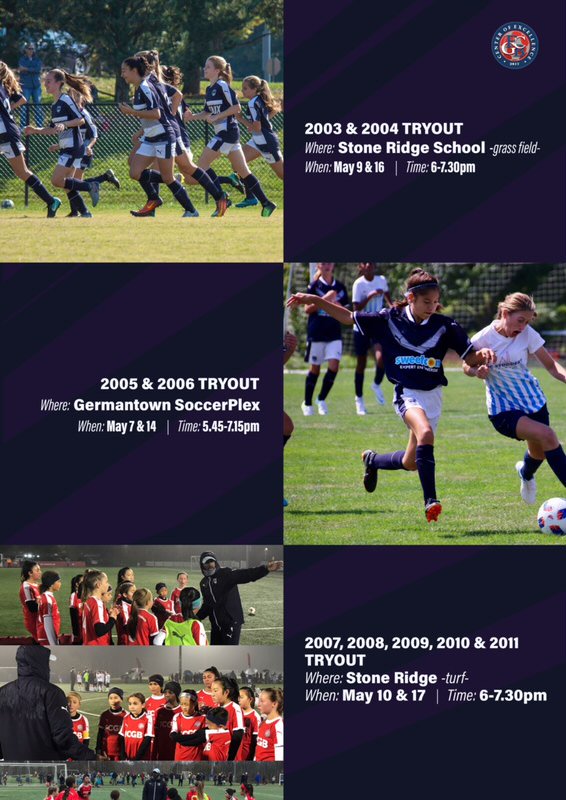 Reminder! Rising U14 and U15 tryouts begin tonight at <a href="/MDSoccerPlex/">MD SoccerPlex</a>.  Bring your best to the pitch!  5:45pm on field 18. <a href="/fcgbcenter/">FCGB Center of Excellence</a> ⚽💪