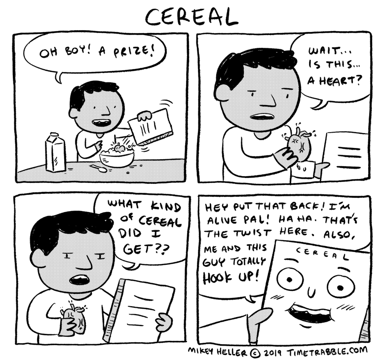 i drew a comic about cereal 