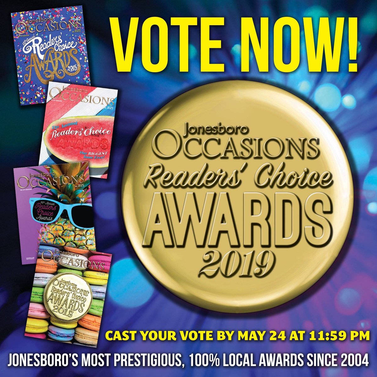 PIASJonesboro's tweet photo. Itβs time to vote for the Jonesboro Occasions Annual Readersβ Choice Awards!!! Voting will close on May 24 at 11:59 p.m. Vote here for PLAY IT AGAIN SPORTS! >>>> https://t.co/DGrij9p3Ej #PIASJonesboro #WeBuyUsed #WeSellNew https://t.co/ZYSVyjtqmN