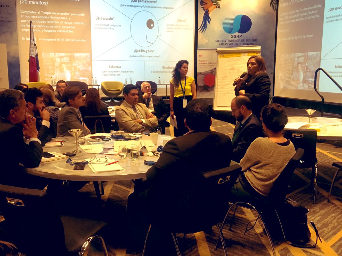NetworkFlash's tweet photo. Workshop run by @camargo_andrea_ on raising awareness on the struggles in #climaterisk #insurance for all involved &amp; elaborating alternatives to solve these #15thCF underway; participants putting themselves in shoes of vulnerable communities- do they feel secure? @a2ii_org https://t.co/aB8fJIxzdj