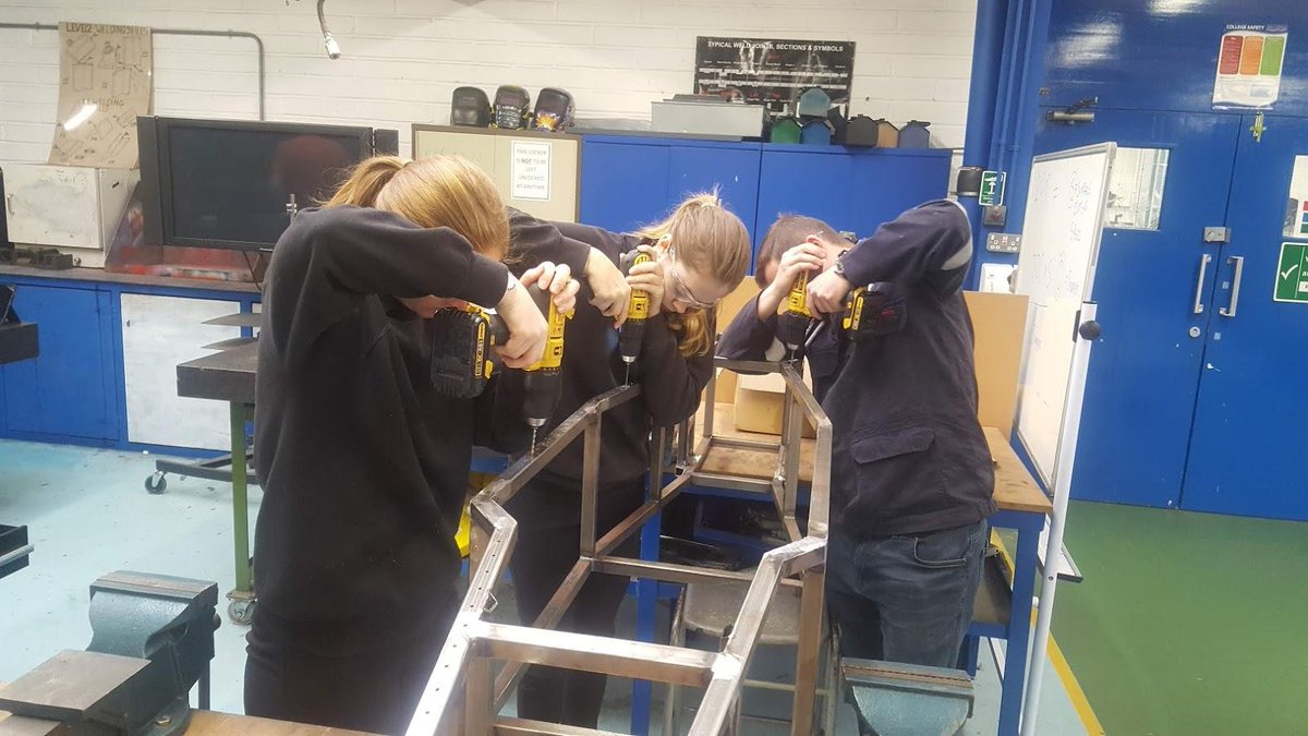 Couple of things happening today.  Body plug transported to Sunseeker for their composite apprentices to work on, with the aim of producing a mold and body molding.  The team also busy pilot drilling one of the new chassis for lightening holes.