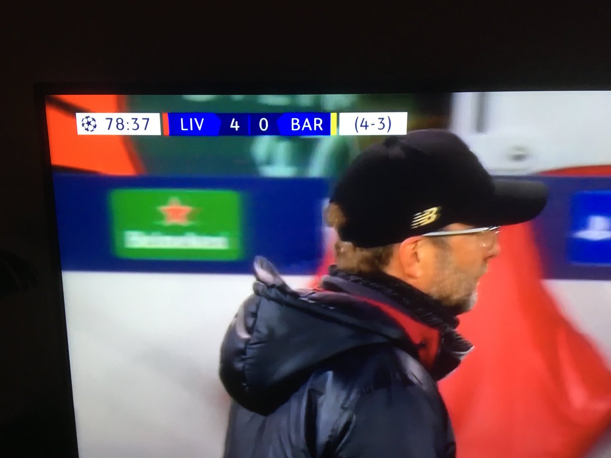 Kæmpe respekt for perfekt lederskab og team work! #liverpoolbarcelona
