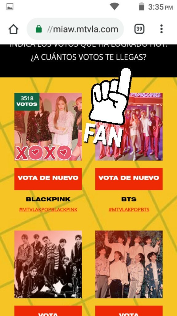 kwkdbjdkd's tweet photo. @mtvmiaw @ygofficialblink 
#Mtvmiaw2019 #MTVKPOPBLACKPINK https://t.co/mBxKDeFcfJ