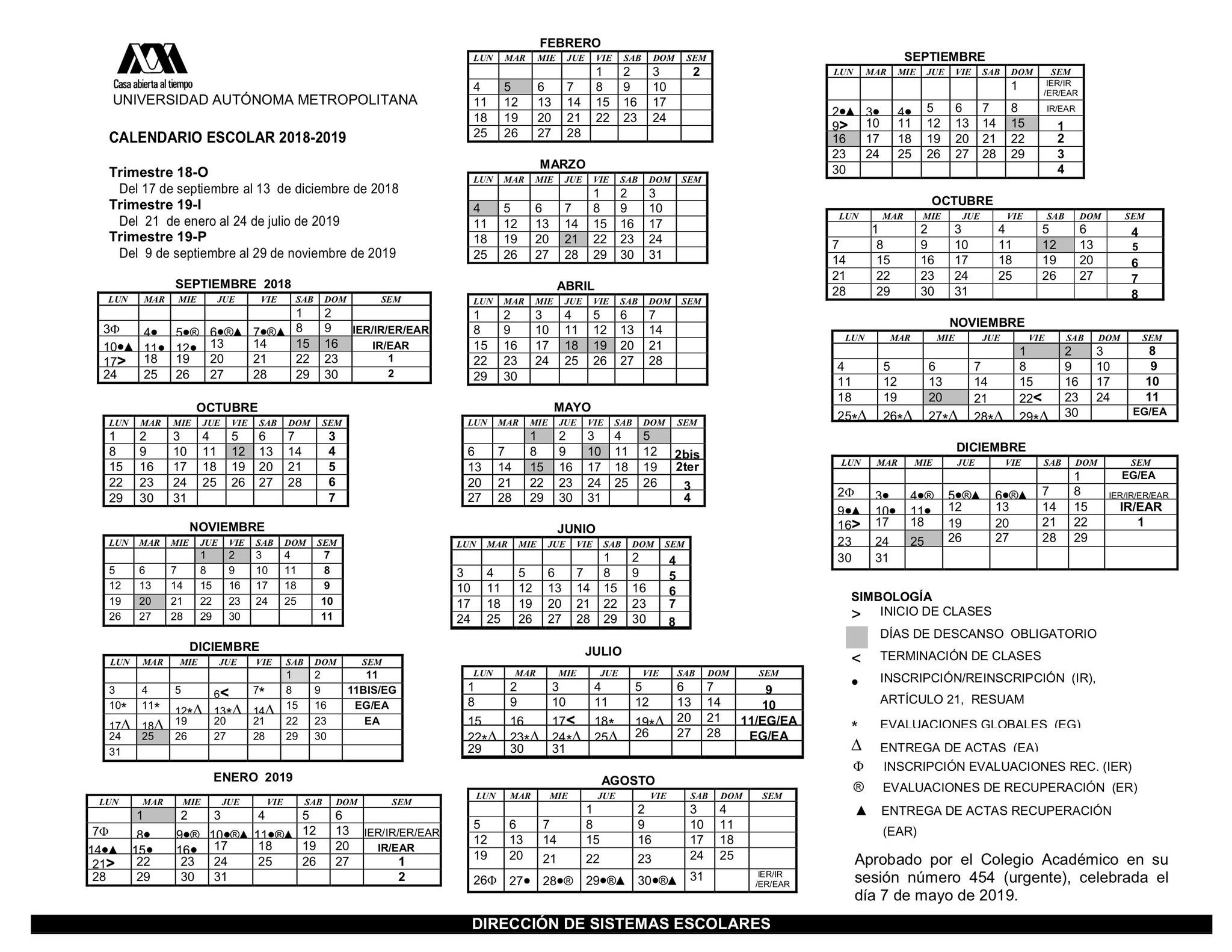 Desgastar luto salida calendario escolar uam 2018 Larva del moscardón
