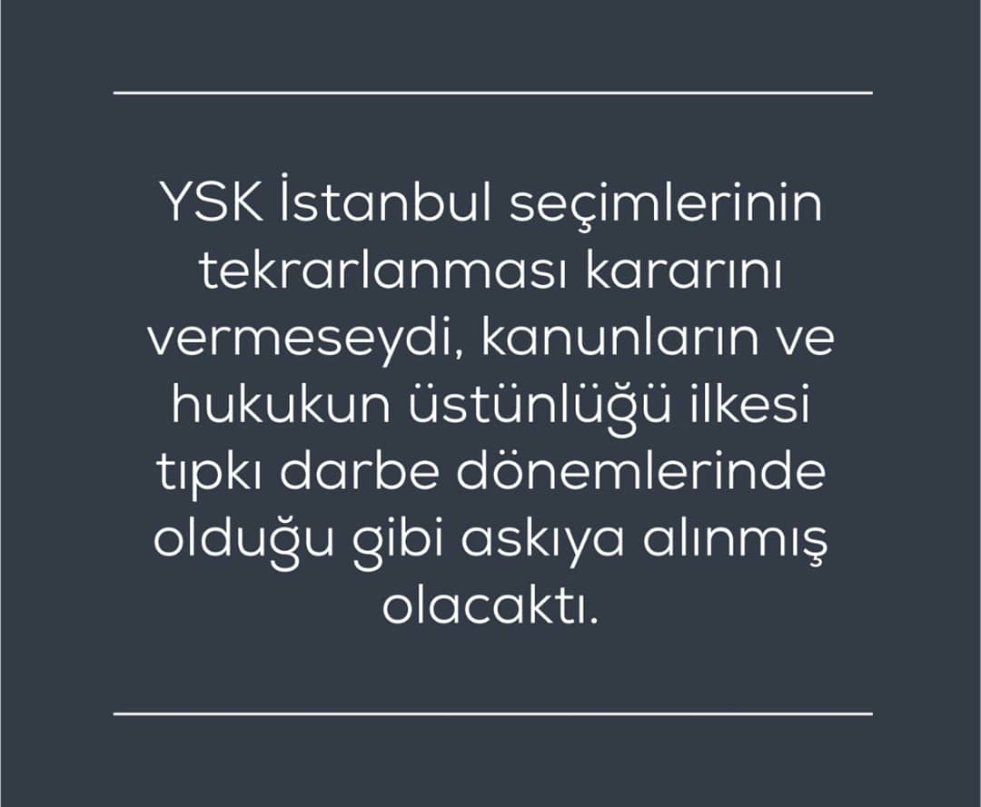 CakmakParti's tweet photo. #HukukaSaygıDuyun

Hukuk sizin lehinize karar verdiğinde YSK kahraman, aleyhinize karar verdiğinde hain çete.

YSK eğer başvurunun reddine karar verseydi şuan CHP YSK’yı demokrasi kahramanı ilan ederlerdi. https://t.co/2yH4ESiGMm