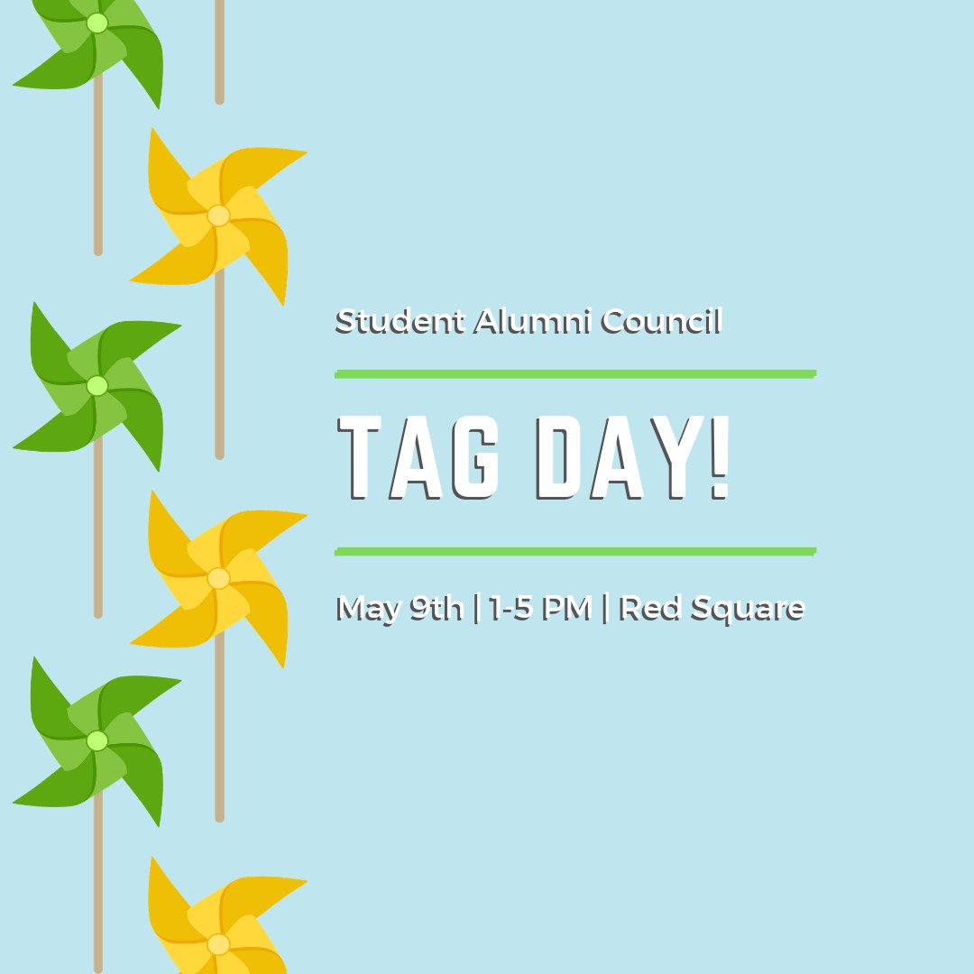 mcdaniel_sac's tweet photo. It's almost TAG Day! Come out to Red Square from 1-5 PM to help us thank all of the people help make our college experiences amazing. There will be free ice cream from The Cow and plenty of excitement, so you don't want to miss out! #hillanthropy #mcdanielsac #greenterror4life https://t.co/vw8zNfQMZw