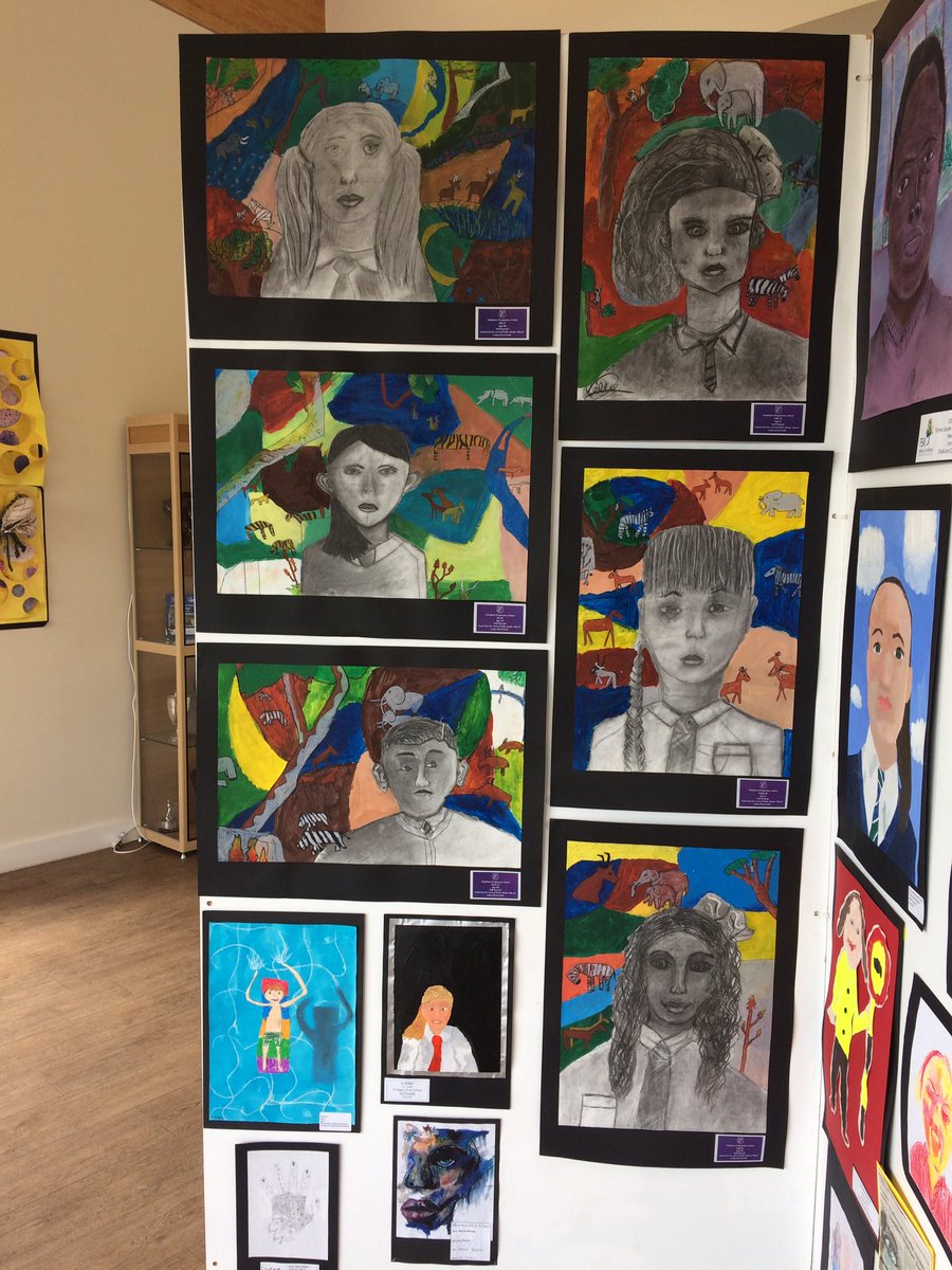 EPSArts's tweet image. Pupils @EdenhurstSchool viewing their work and other entries in this year’s SATIPS Art exhibition @BromsSchool #EPSInspire