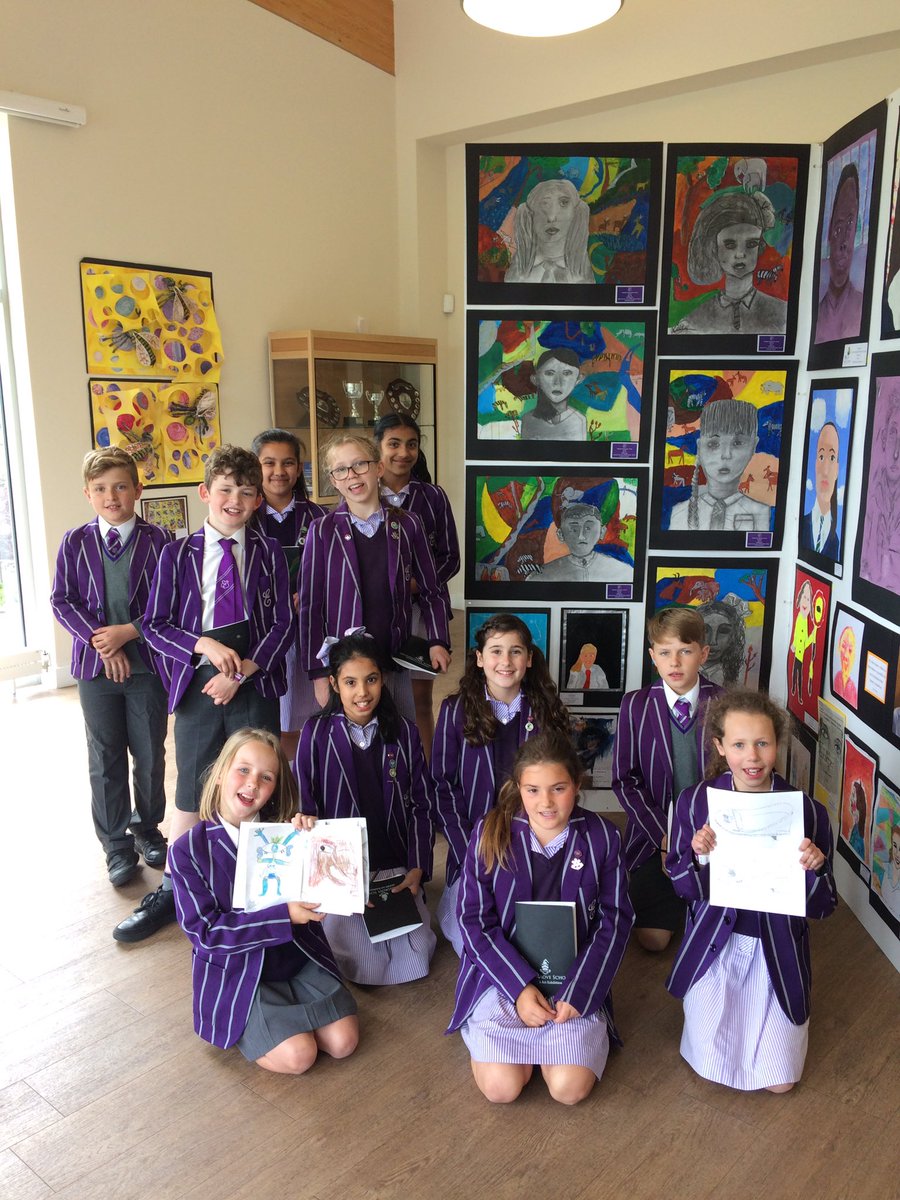 EPSArts's tweet image. Pupils @EdenhurstSchool viewing their work and other entries in this year’s SATIPS Art exhibition @BromsSchool #EPSInspire