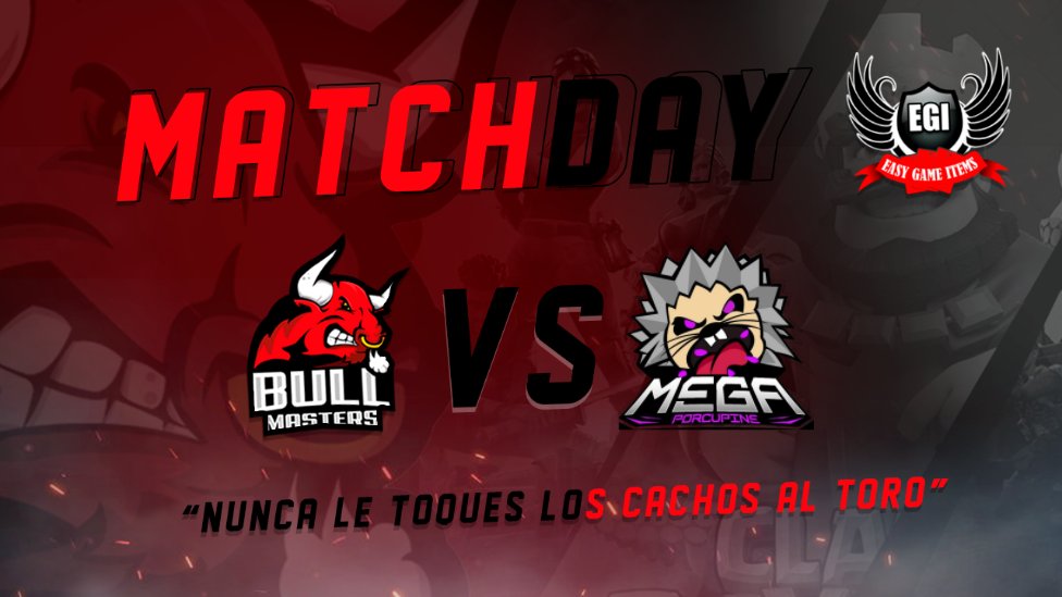 #CR 
Duelo del día!

🏆 <a href="/MortemSports/">MortemSport</a> 
⚔ Mega Porcupine
🕰 6 p.m. Mex 

"Nunca le toques los cachos al toro"

#GoBull 🐂💪🏻💪🏽💪🏻🐂