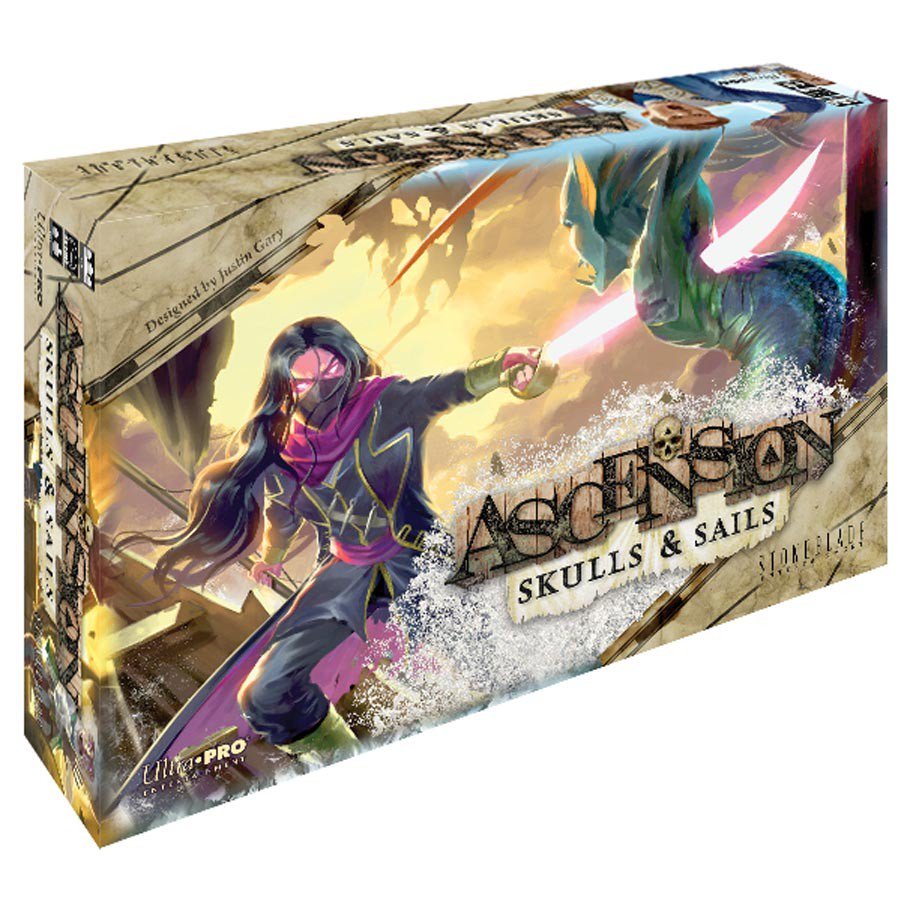 On the shelves Friday May 17th: the latest expansion to the awesome deck-building game, Ascension: Skulls & Sails ($39.99)! Message us here or call (757) 420-8008 to preorder yours today! #ascension #skullsandsails #boardgame #deckbuildinggame #lgs