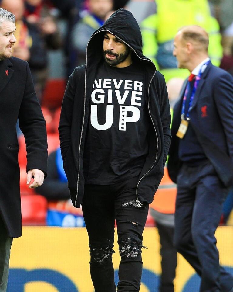 Never give up!
 <a href="/MoSalah/">Mohamed Salah</a>❤️