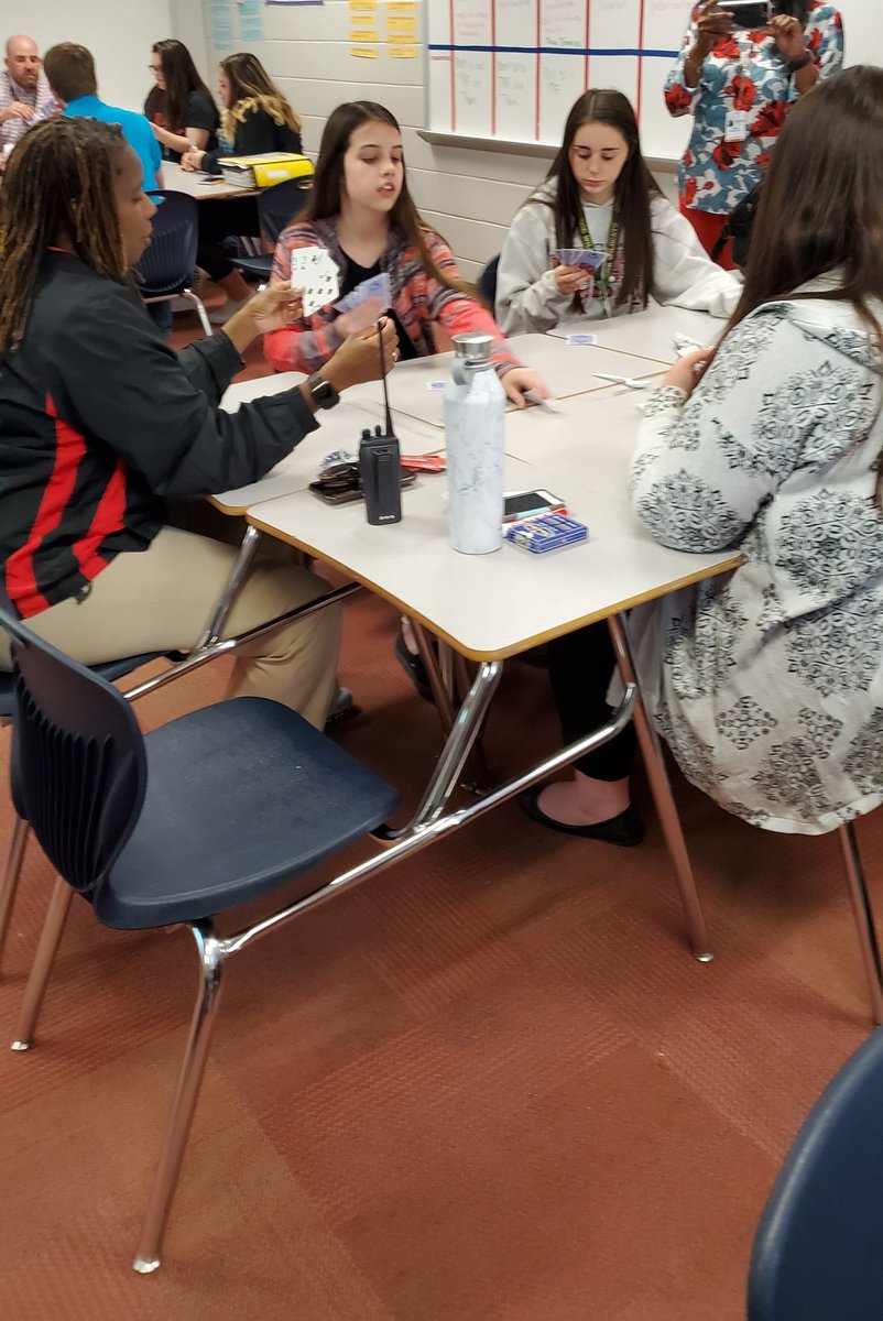 AVIDJobe1's tweet photo. Team building with a game of Spoons with our administrators.  @jobemavericks @MISD2College https://t.co/Tjr0Zoo73B